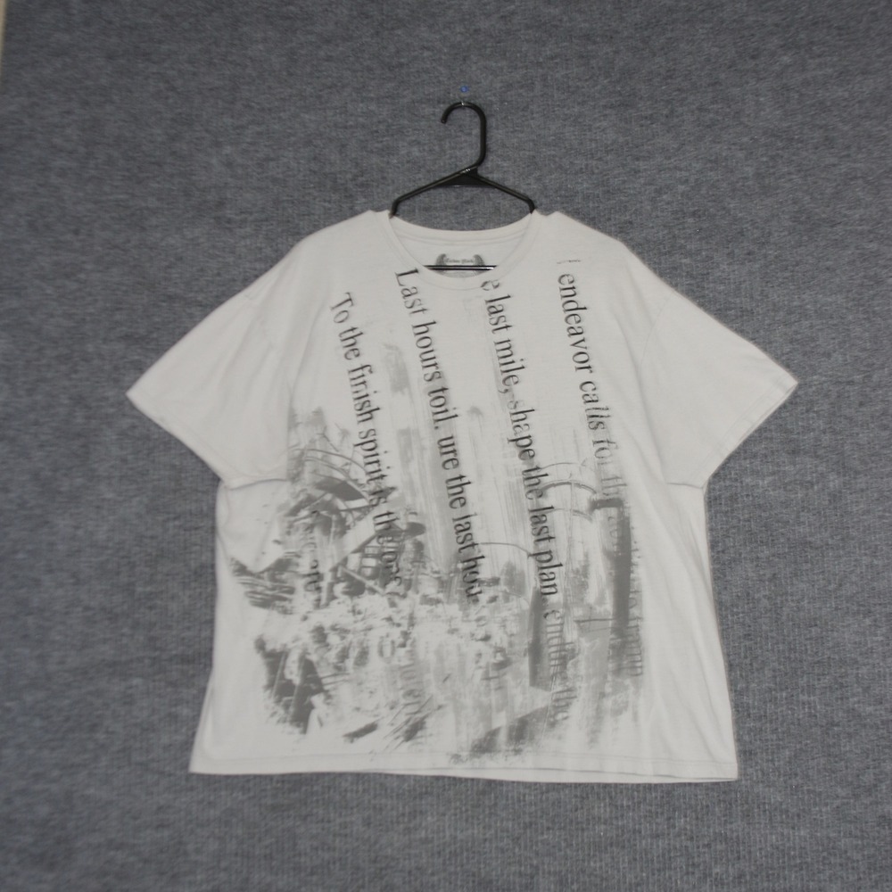 Carbon Black T Shirt Mens 2XL White Grunge Goth Skater Retro Jesse Pinkman